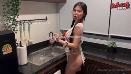 คลิปหลุดOnlyfans amam7078 น้องแอมสาวขี้เงี่ยนลีลาเด็ดๆมาเย็ดกับแฟนหนุ่มโครตเด็ดในห้องครัวมาแหวกขาซอยหีลีลาอย่างแจ่ม เย็ดกันโครตดีลีลาอย่างเด็ดเย็ดกันร้องเสียวลั่นห้องงานโครตดีซอยหีแจ่มจัดๆ